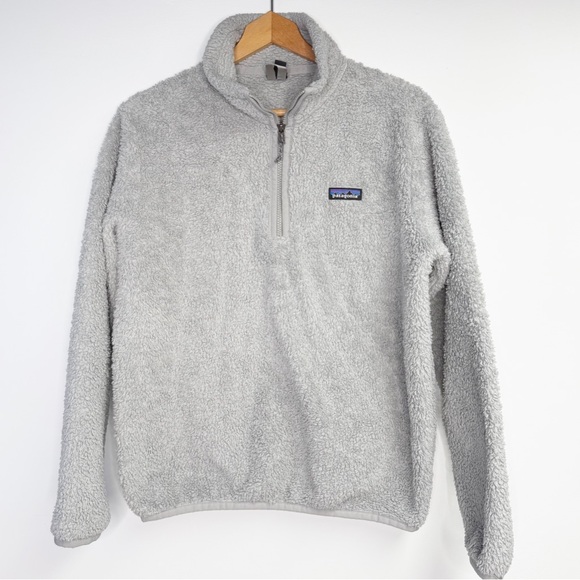 Patagonia Tops - Patagonia Los Gatos‎ Fleece 1/4 Zip Pullover Jacket Women's Medium Light Grey